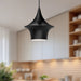 Emiko One Light Pendant Matte Black-Mini Pendants-Alora-Lighting Design Store