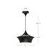 Emiko One Light Pendant Matte Black-Pendants-Alora-Lighting Design Store