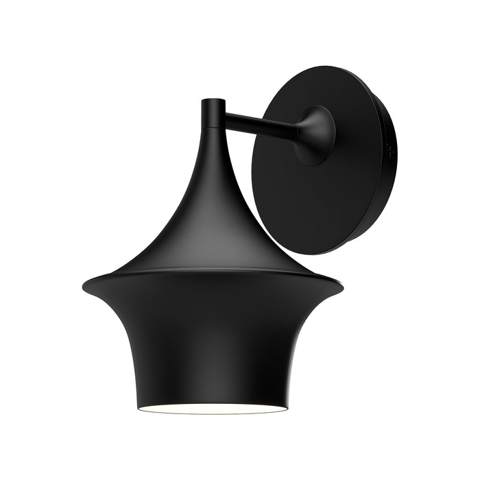 Emiko One Light Vanity Matte Black-Sconces-Alora-Lighting Design Store
