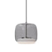 Enkel LED Pendant Smoked/Brushed Nickel-Pendants-Kuzco Lighting-Lighting Design Store