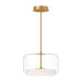 Enkel LED Pendant Clear/Brushed Gold-Pendants-Kuzco Lighting-Lighting Design Store