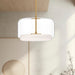 Enkel LED Pendant Clear/Brushed Gold-Pendants-Kuzco Lighting-Lighting Design Store