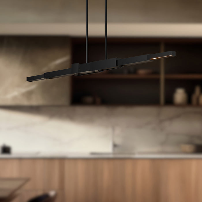 Enzo LED Linear Pendant Black-Linear/Island-Kuzco Lighting-Lighting Design Store