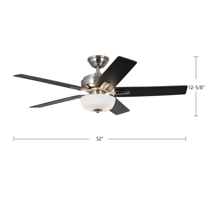 Erikson 52"Ceiling Fan Brushed Nickel-Fans-Kuzco Lighting-Lighting Design Store