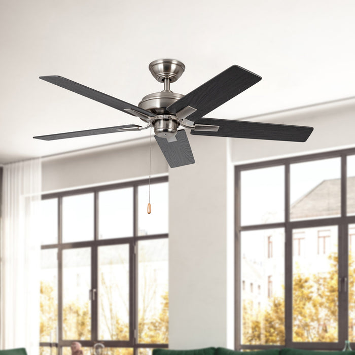 Erikson 52"Ceiling Fan Brushed Nickel-Fans-Kuzco Lighting-Lighting Design Store