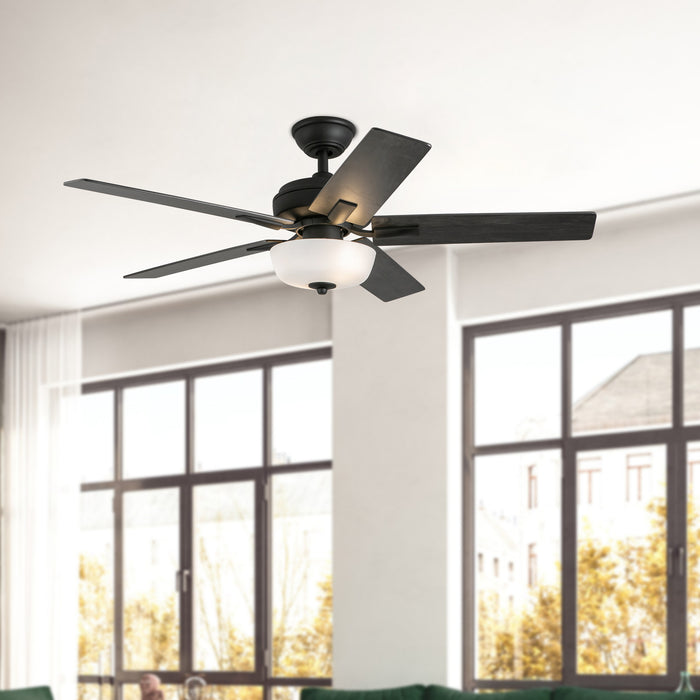 Erikson 52"Ceiling Fan Matte Black-Fans-Kuzco Lighting-Lighting Design Store