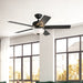 Erikson 52"Ceiling Fan Matte Black-Fans-Kuzco Lighting-Lighting Design Store