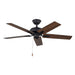 Erikson 52"Ceiling Fan Matte Black-Fans-Kuzco Lighting-Lighting Design Store
