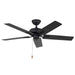 Erikson 52"Ceiling Fan Matte Black-Fans-Kuzco Lighting-Lighting Design Store