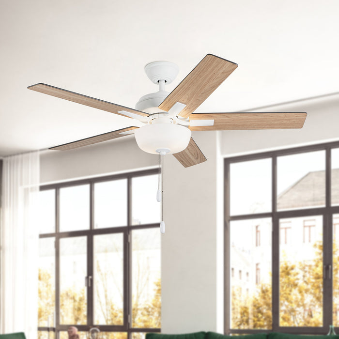 Erikson 52"Ceiling Fan White-Fans-Kuzco Lighting-Lighting Design Store