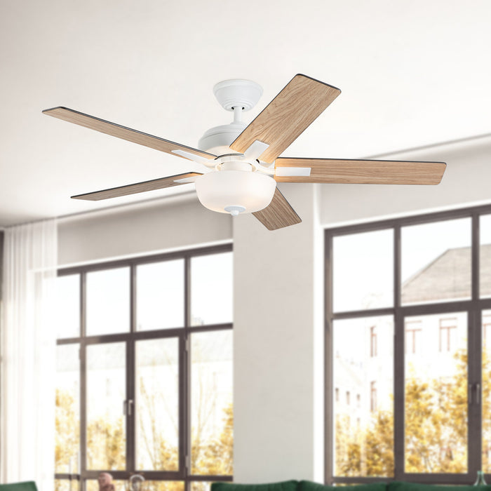 Erikson 52"Ceiling Fan White-Fans-Kuzco Lighting-Lighting Design Store