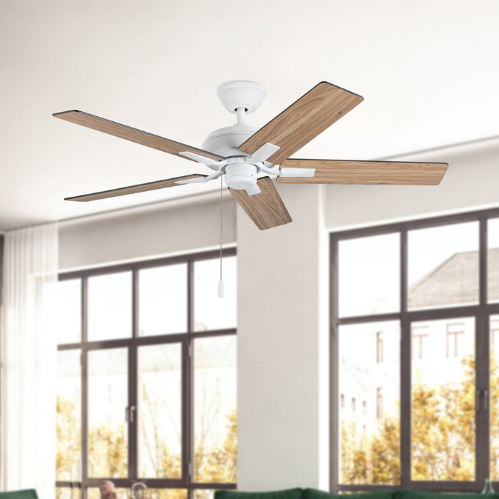 Erikson 52"Ceiling Fan White-Fans-Kuzco Lighting-Lighting Design Store