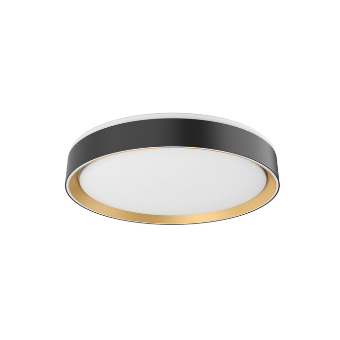 Essex LED Flush Mount Black/Gold-Flush Mounts-Kuzco Lighting-Lighting Design Store