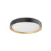 Essex LED Flush Mount Black/Gold-Flush Mounts-Kuzco Lighting-Lighting Design Store