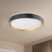 Essex LED Flush Mount Black/Gold-Flush Mounts-Kuzco Lighting-Lighting Design Store