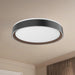 Essex LED Flush Mount Black/Walnut-Flush Mounts-Kuzco Lighting-Lighting Design Store
