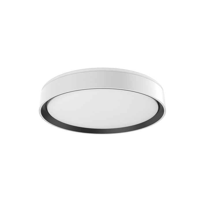 Essex LED Flush Mount White/Black-Flush Mounts-Kuzco Lighting-Lighting Design Store