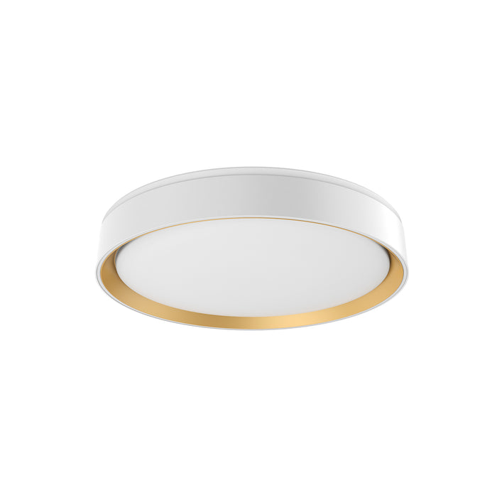 Essex LED Flush Mount White/Gold-Flush Mounts-Kuzco Lighting-Lighting Design Store