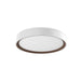 Essex LED Flush Mount White/Walnut-Flush Mounts-Kuzco Lighting-Lighting Design Store