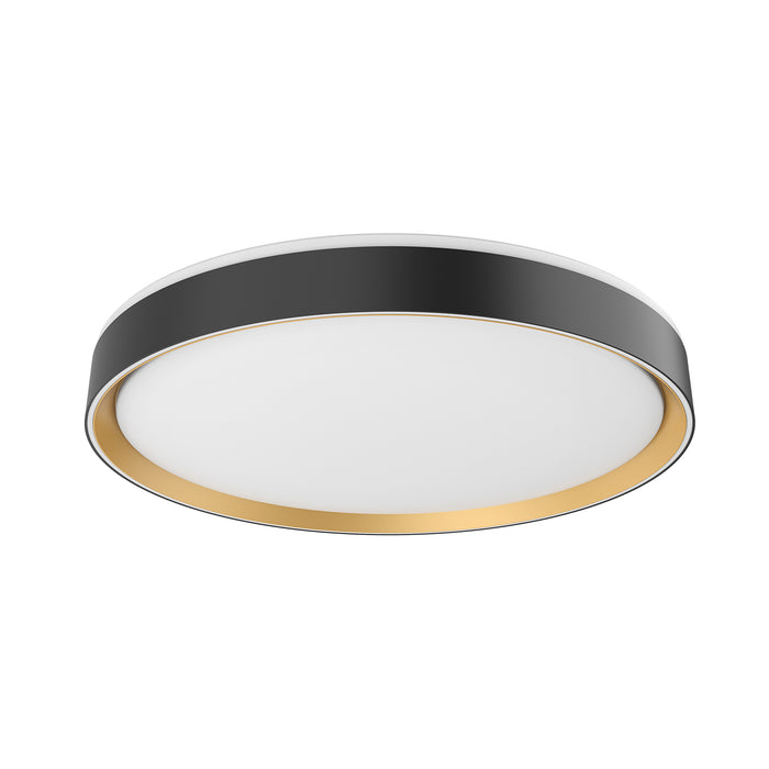 Essex LED Flush Mount Black/Gold-Flush Mounts-Kuzco Lighting-Lighting Design Store