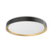 Essex LED Flush Mount Black/Gold-Flush Mounts-Kuzco Lighting-Lighting Design Store