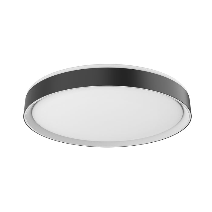 Essex LED Flush Mount Black/White-Flush Mounts-Kuzco Lighting-Lighting Design Store