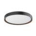 Essex LED Flush Mount Black/Walnut-Flush Mounts-Kuzco Lighting-Lighting Design Store