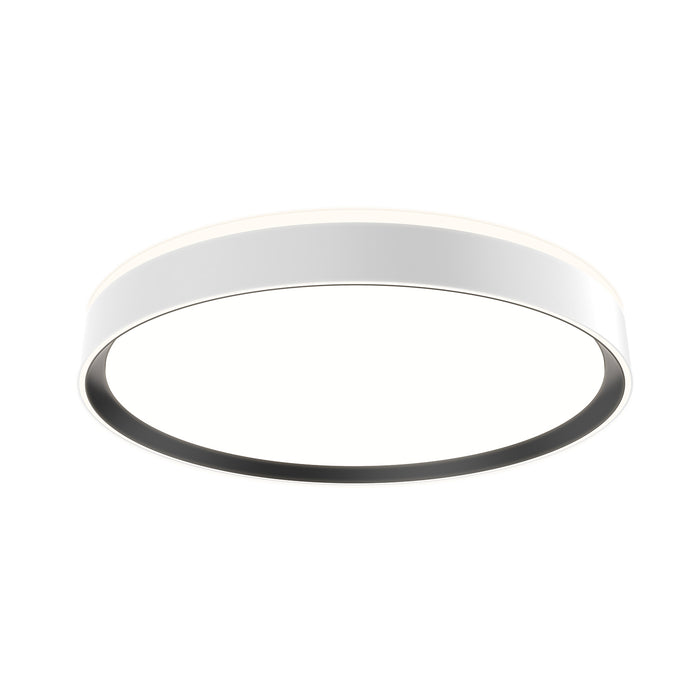 Essex LED Flush Mount White/Black-Flush Mounts-Kuzco Lighting-Lighting Design Store