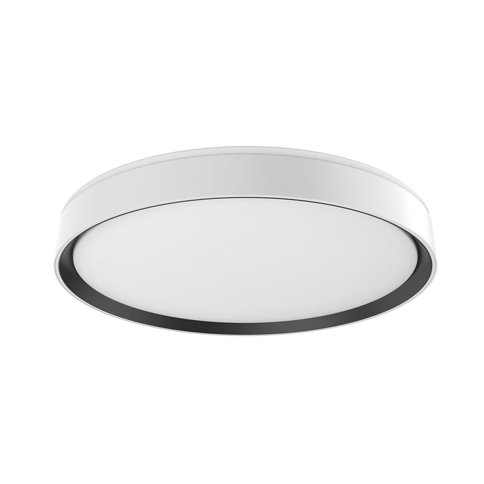 Essex LED Flush Mount White/Black-Flush Mounts-Kuzco Lighting-Lighting Design Store