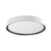 Essex LED Flush Mount White/Black-Flush Mounts-Kuzco Lighting-Lighting Design Store