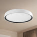 Essex LED Flush Mount White/Black-Flush Mounts-Kuzco Lighting-Lighting Design Store