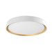 Essex LED Flush Mount White/Gold-Flush Mounts-Kuzco Lighting-Lighting Design Store