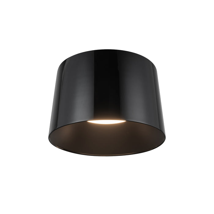 Etta LED Flush Mount Jet Black-Flush Mounts-Kuzco Lighting-Lighting Design Store