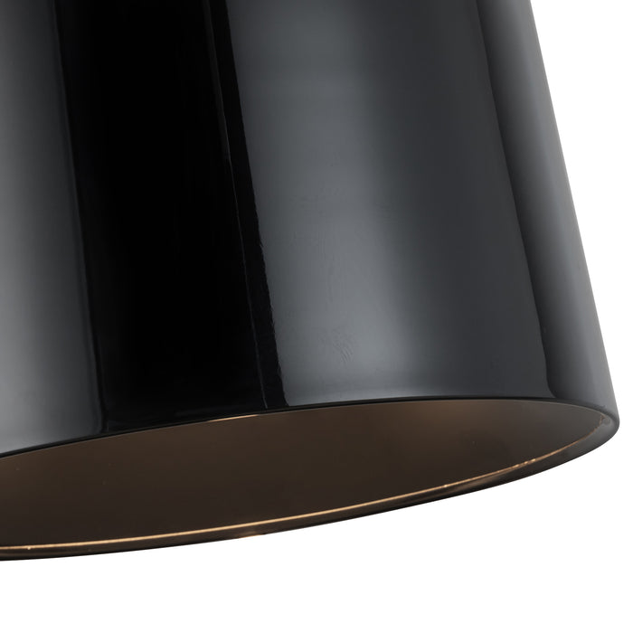 Etta LED Flush Mount Jet Black-Flush Mounts-Kuzco Lighting-Lighting Design Store