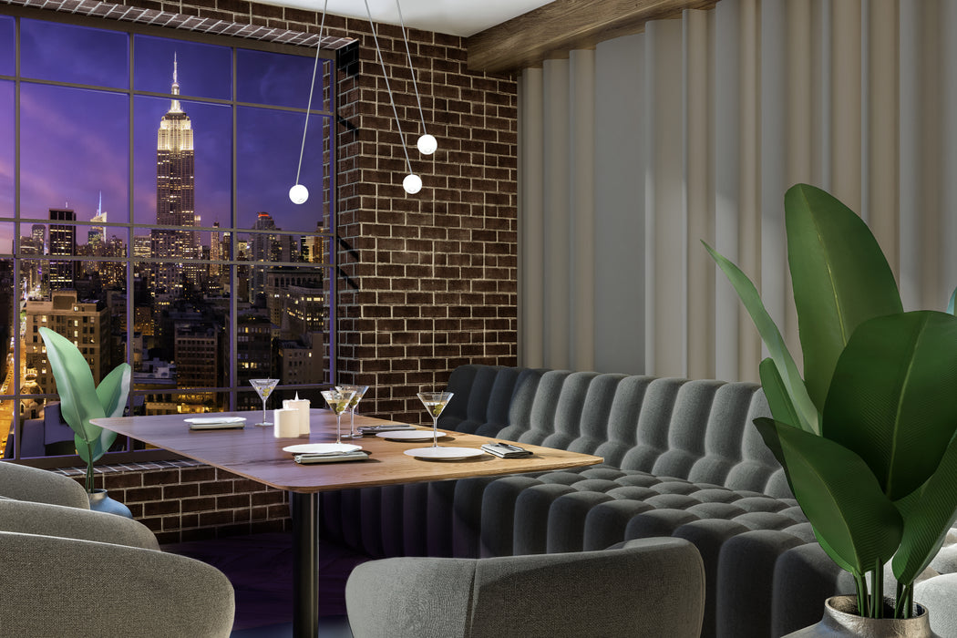 Europa LED Pendant White-Linear/Island-Kuzco Lighting-Lighting Design Store