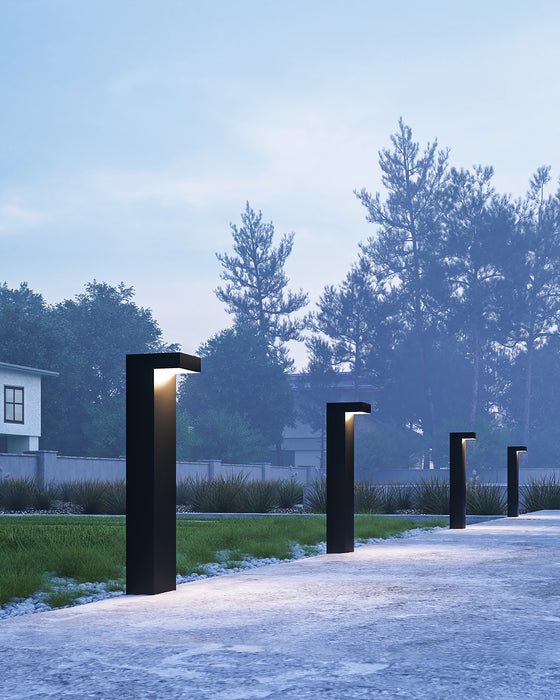 Evans LED Exterior Bollard Black-Landscape Ltg.-Kuzco Lighting-Lighting Design Store