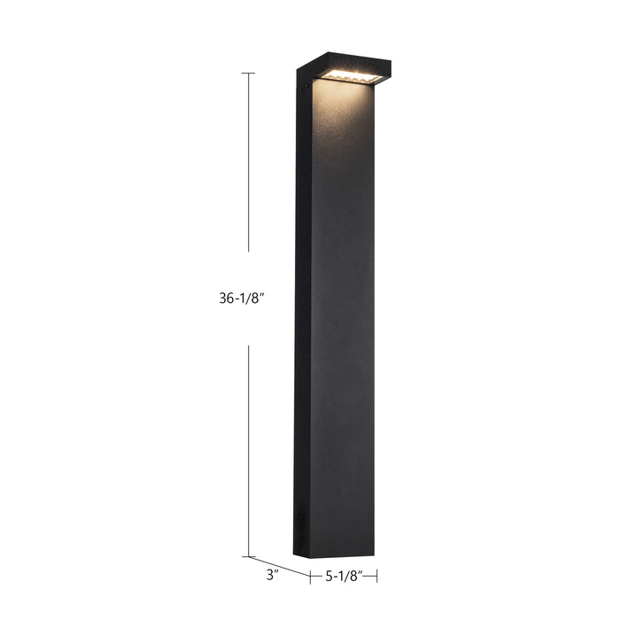 Evans LED Exterior Bollard Black-Landscape Ltg.-Kuzco Lighting-Lighting Design Store