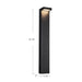 Evans LED Exterior Bollard Black-Landscape Ltg.-Kuzco Lighting-Lighting Design Store