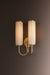 Elaine Two Light Wall Sconce Aged Brass-Sconces-Hudson Valley-Lighting Design Store