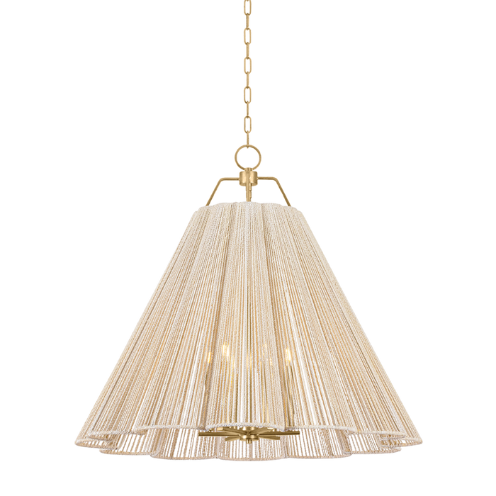 Sonoma Six Light Chandelier Vintage Gold Leaf
