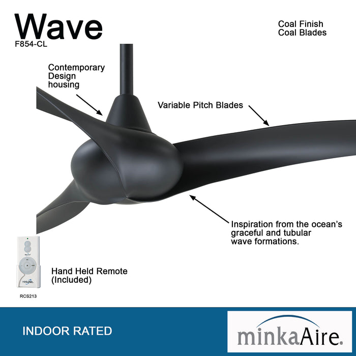 Wave 44" Ceiling Fan-Fans-Minka Aire-Lighting Design Store