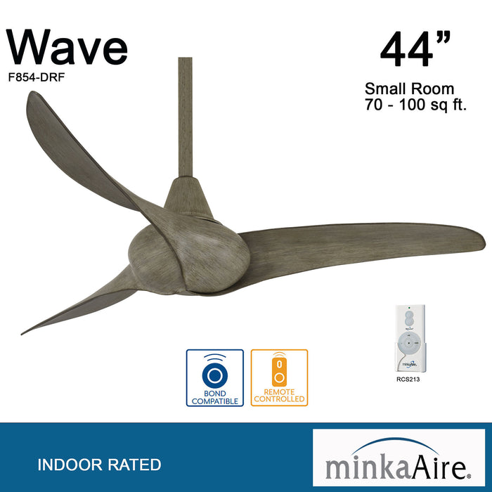 Wave 44" Ceiling Fan-Fans-Minka Aire-Lighting Design Store