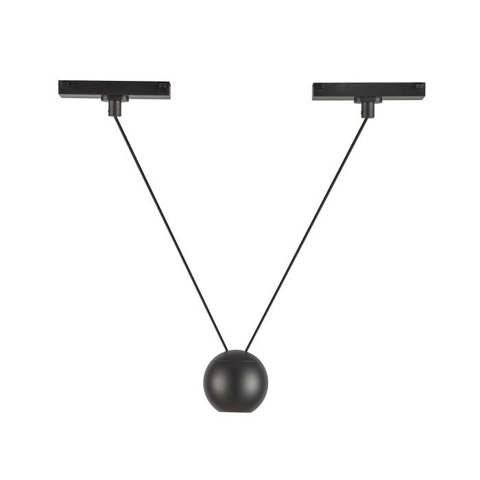 Faria Double LED Pendant Black-Track-Kuzco Lighting-Lighting Design Store