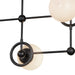 Fiore Four Light Chandelier Matte Black/Glossy Opal Glass-Linear/Island-Alora-Lighting Design Store
