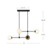 Fiore Four Light Chandelier Brushed Gold/Glossy Opal Glass-Linear/Island-Alora-Lighting Design Store