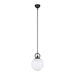 Fiore One Light Pendant Matte Black/Glossy Opal Glass-Mini Pendants-Alora-Lighting Design Store