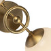 Fiore Two Light Wall Vanity Brushed Gold/Glossy Opal Glass-Sconces-Alora-Lighting Design Store