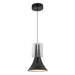 Floe LED Pendant Glossy Black/Clear Crystal-Mini Pendants-Kuzco Lighting-Lighting Design Store