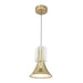 Floe LED Pendant Metallic Brass/Clear Crystal-Mini Pendants-Kuzco Lighting-Lighting Design Store