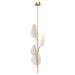 Flora LED Pendant Natural Brass-Foyer/Hall Lanterns-Alora-Lighting Design Store
